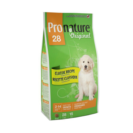 Pronature Original 28 Puppy Large Breeds Сухой корм для щенков крупных пород (с цыпленком) – интернет-магазин Ле’Муррр