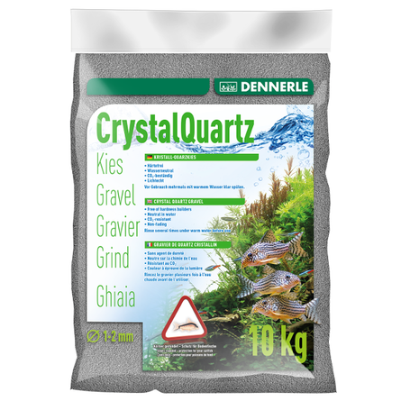 Dennerle Crystal Quartz Gravel Грунт аквариумный, серый, фракция 1-2 мм – интернет-магазин Ле’Муррр